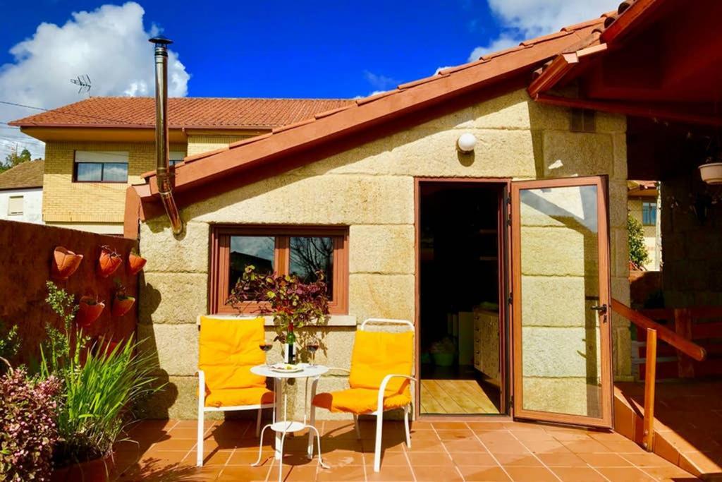Tranquila Casita De Invitados En Vigo Con Chimenea Exteriör bild