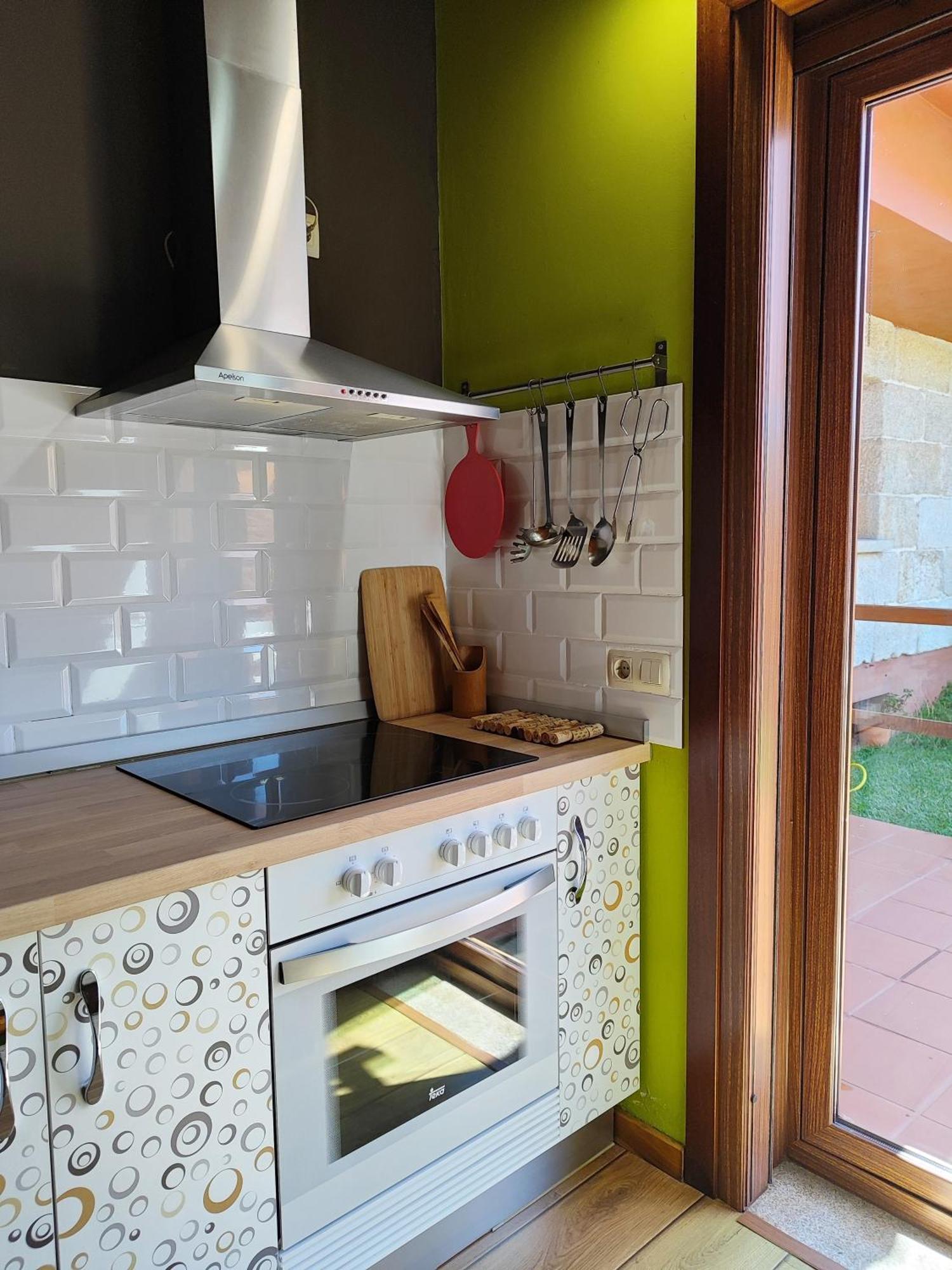 Tranquila Casita De Invitados En Vigo Con Chimenea Exteriör bild